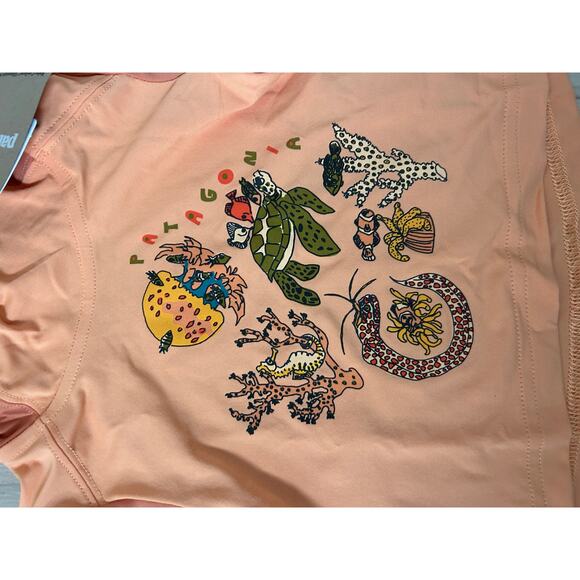 Patagonia Baby Capilene Silkweight Hoody - Orange 3-6 months NWT - Picture 2 of 3